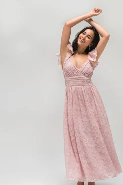 Adele Textured Maxi Dress