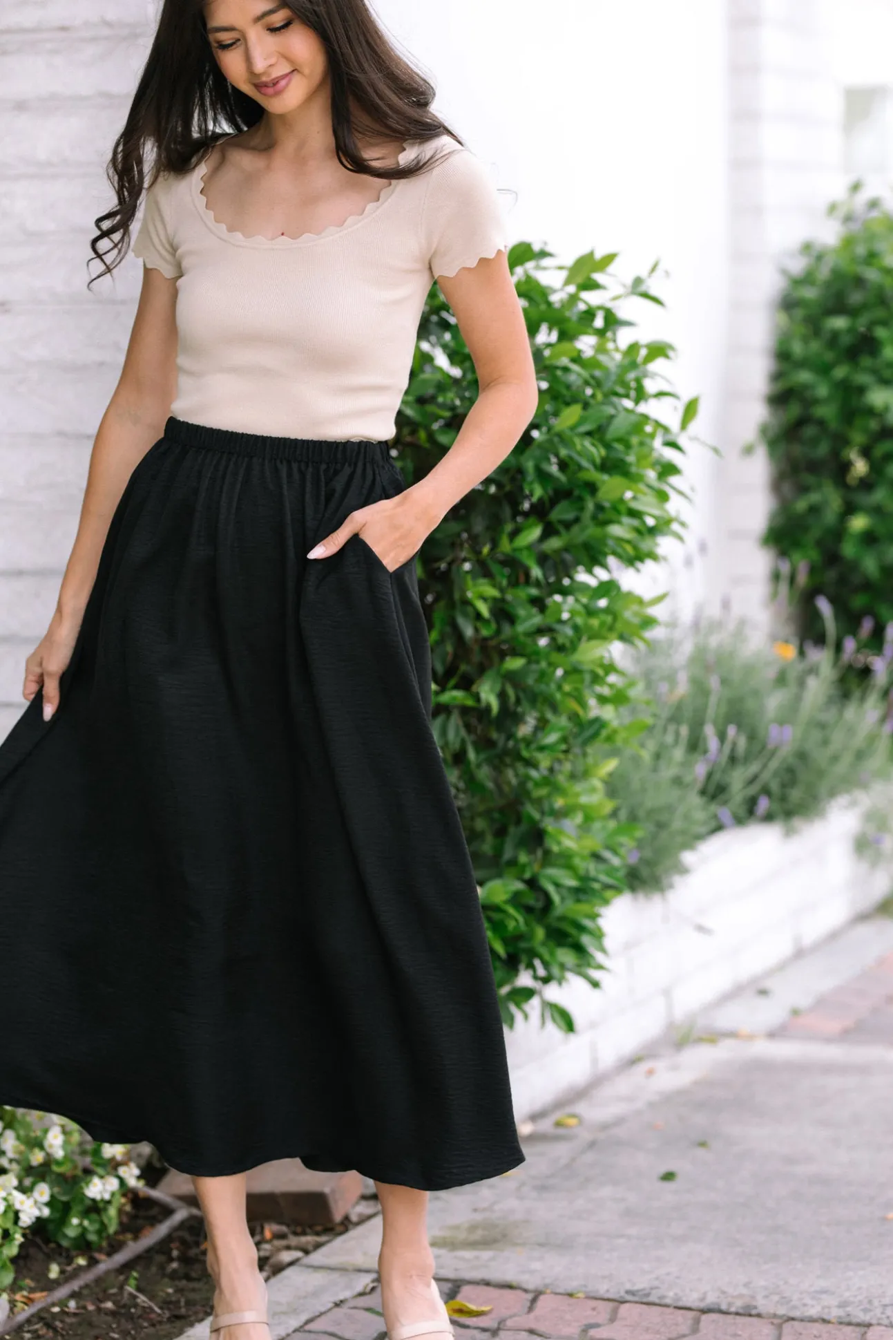 Alessia Elastic Waist Skirt