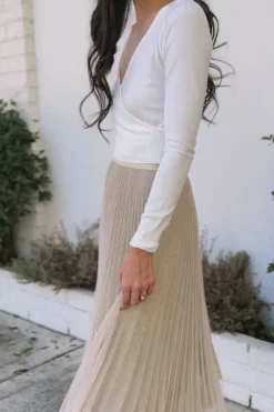 Alice Pleated Tulle Midi Skirt