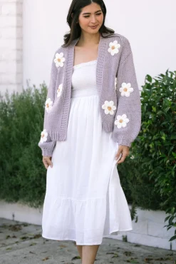 Angela Floral Knit Cardigan
