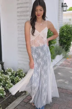 Angelica Sheer Maxi Dress