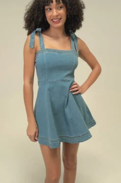 Anne Denim Mini Dress