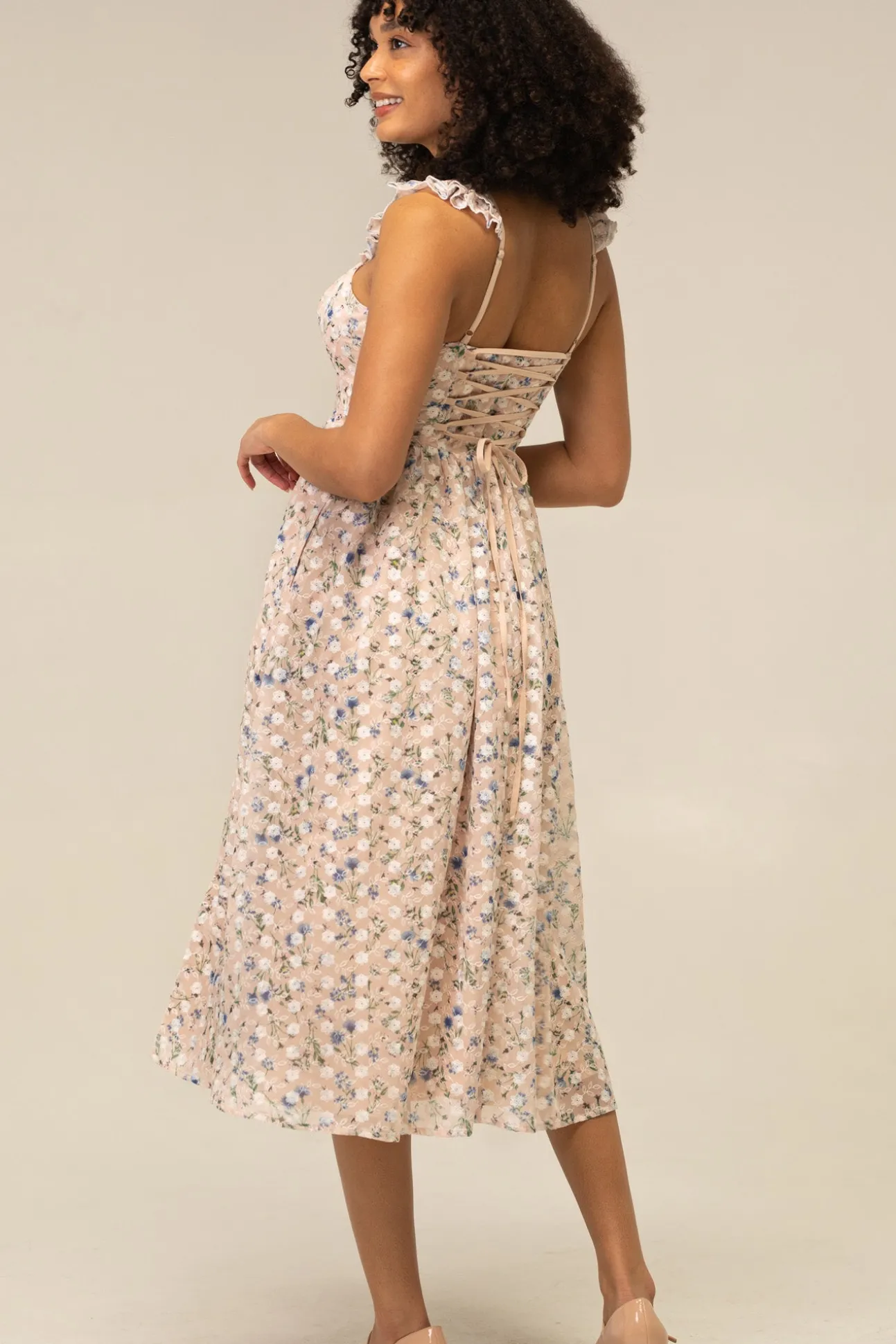 Annelise Floral Embroidered Dress