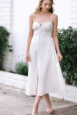 Aria Buttoned Midi Dress