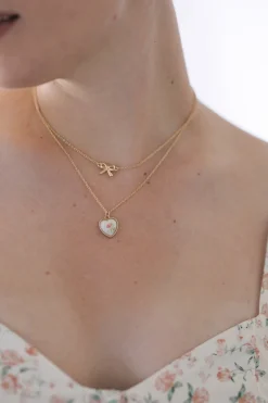 Becca Vintage Heart & Bow Layered Necklace
