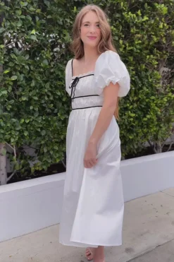 Bridget Contrast Midi Dress