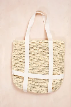 Carolyn Raffia Hat Tote