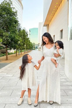 Celia Silver Sequin Maxi Dress