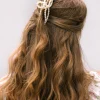 Cindy Pearl Bow Claw Clip