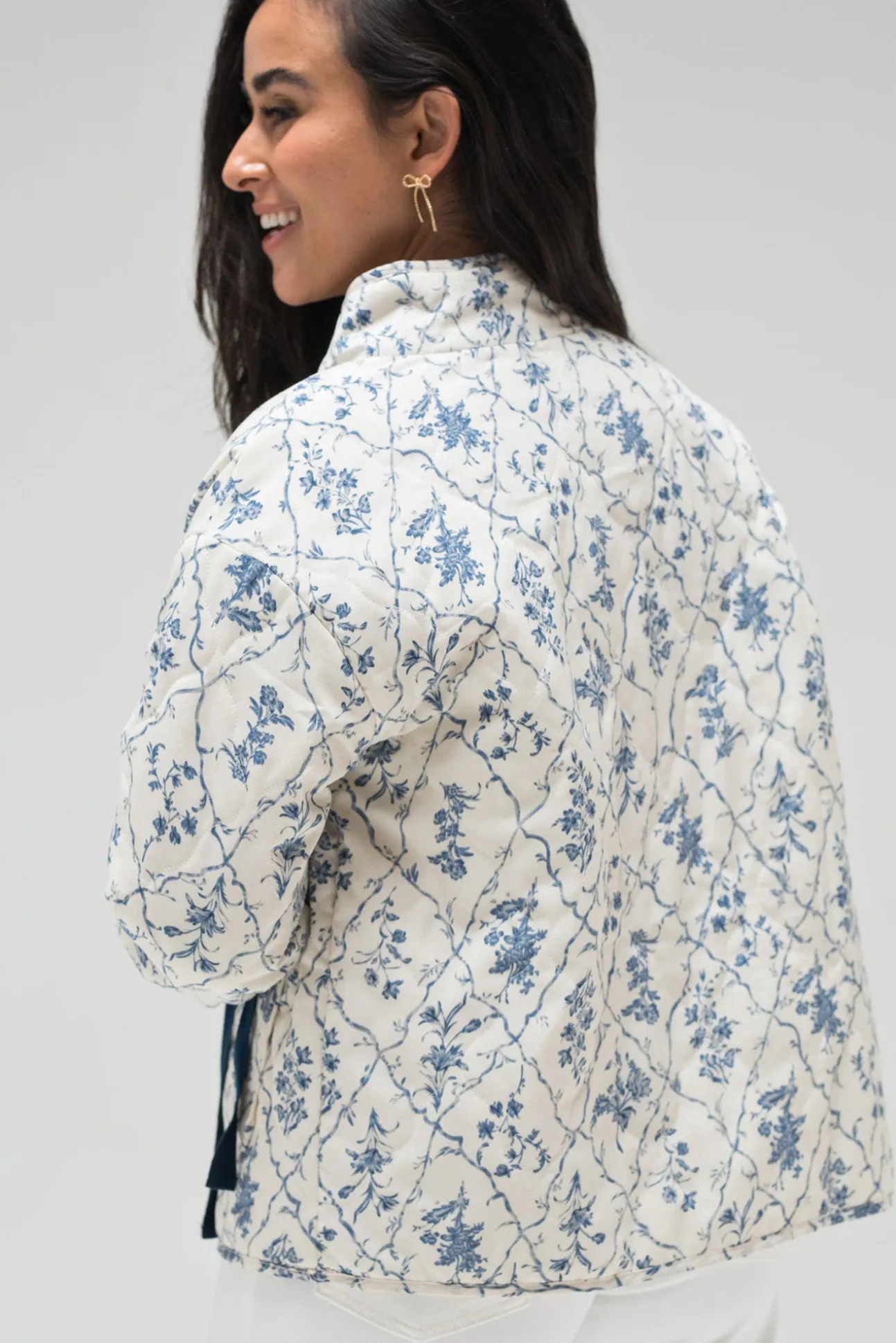 Claire Floral Bow Jacket
