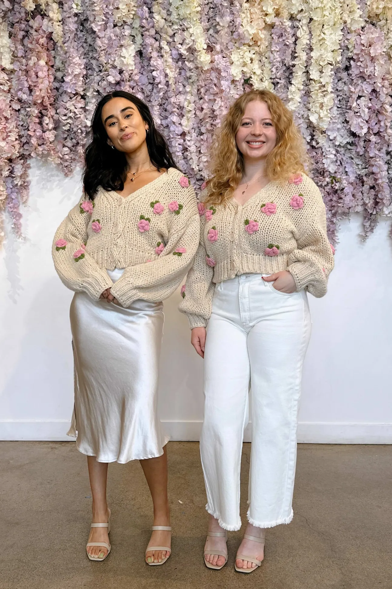 Clarisse Floral Knit Cardigan