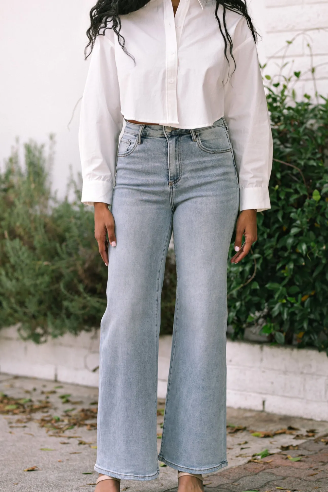 Cleo High Waist Wide Flare Jean