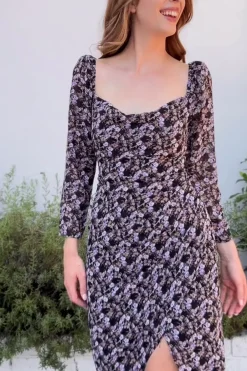 Colleen Ruched Midi Dress