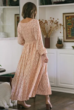 Dahlia Smocked Buttoned Dress
