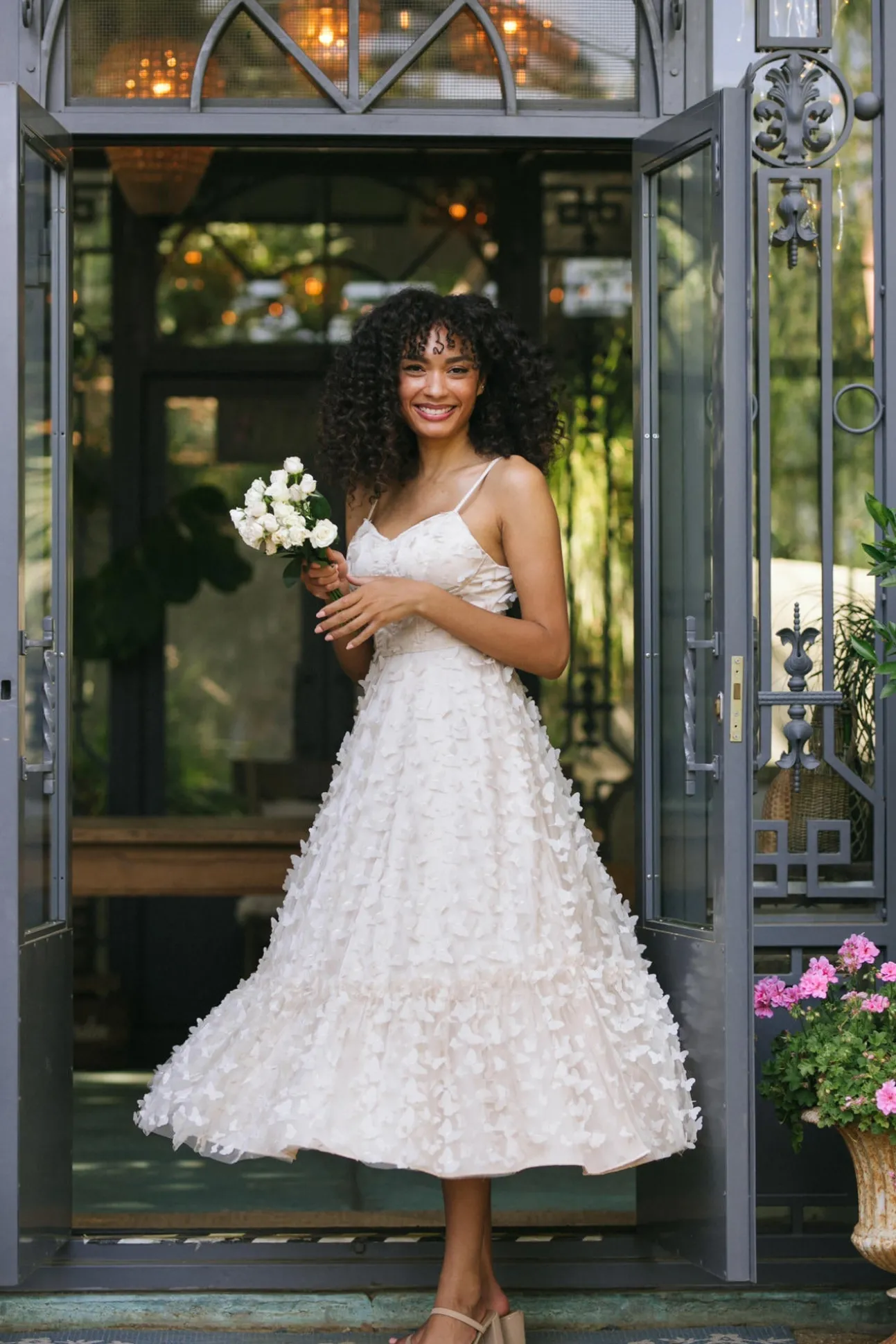 Dana Butterfly Mesh Dress
