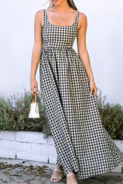 Dani Gingham Maxi Dress