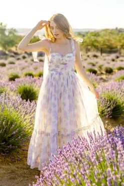 Debra Sweetheart Midi Dress