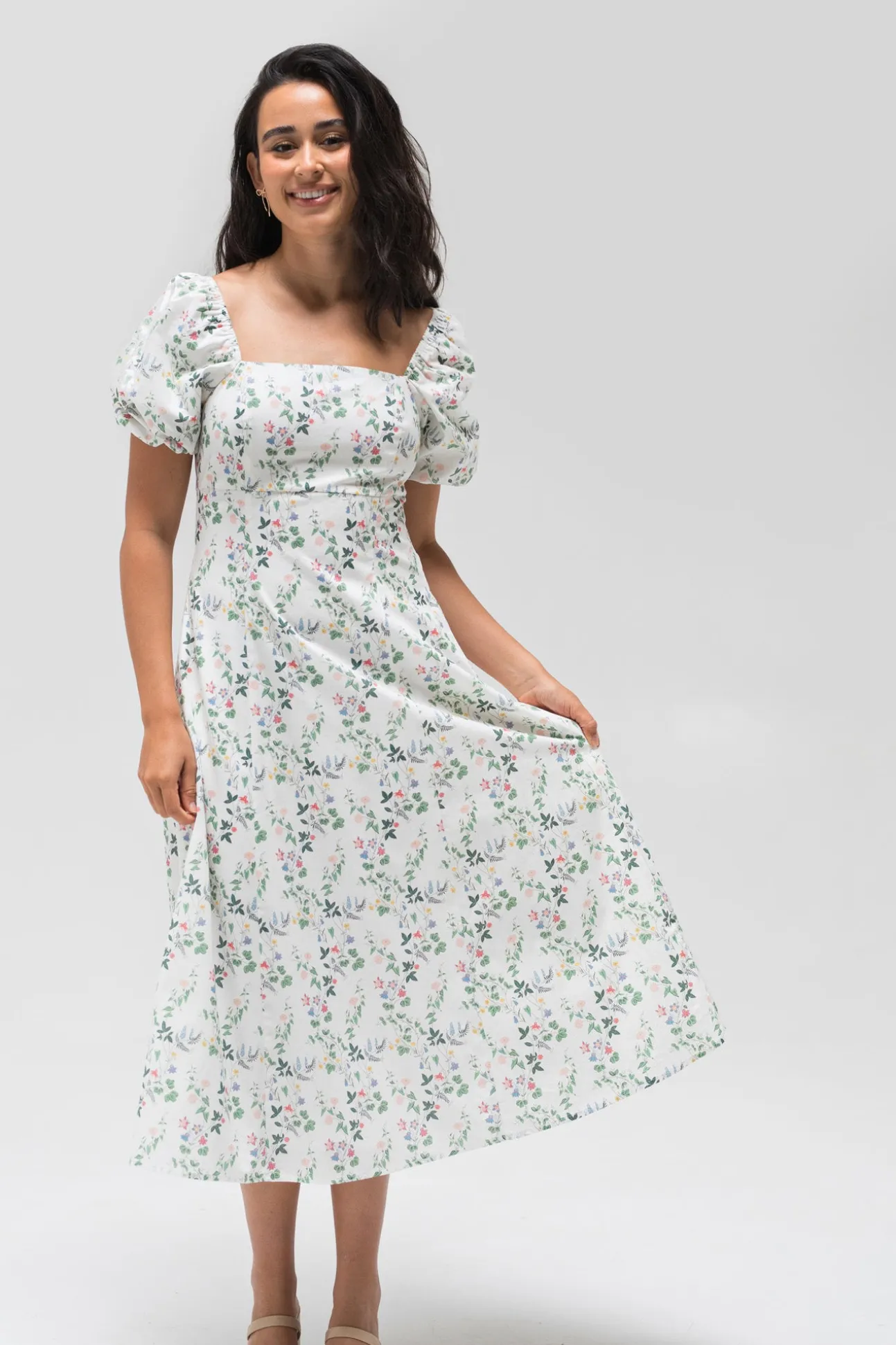 Delilah Floral Midi Dress