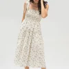 Diana Smocked Midi Dress
