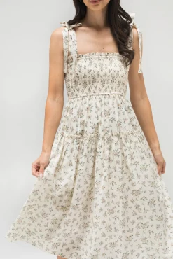 Diana Smocked Midi Dress