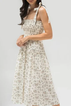 Diana Smocked Midi Dress