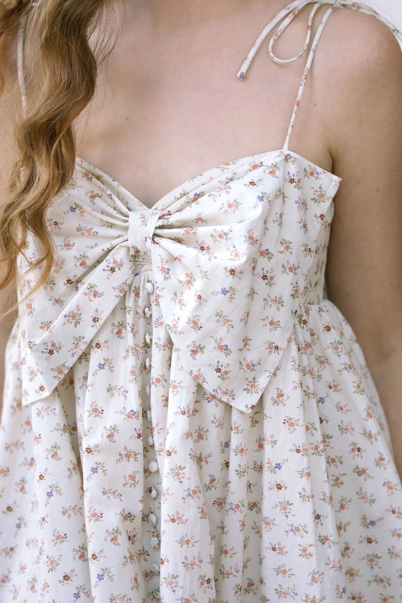 Eleanor Bow Mini Dress
