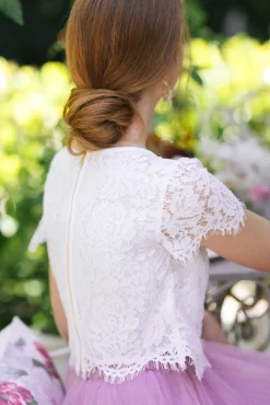 Ellie Short Sleeve Lace Top