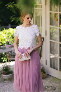 Ellie Short Sleeve Lace Top