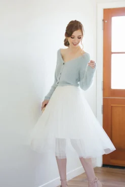 Eloise Tulle Midi Skirt