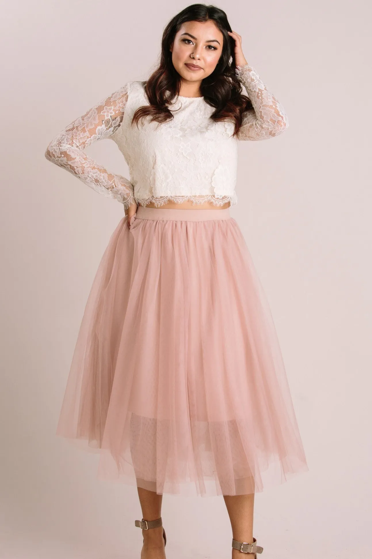 Eloise Tulle Midi Skirt