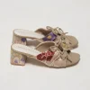 Emerald Double Bow Sandals