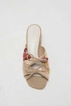 Emerald Double Bow Sandals