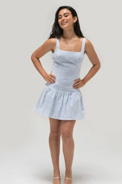 Emerie Eyelet Mini Dress