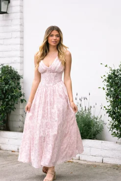 Esther Floral V-Neck Dress