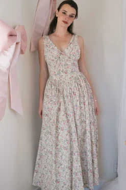 Esther Floral V-Neck Dress