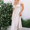 Fatima Floral Sweetheart Dress