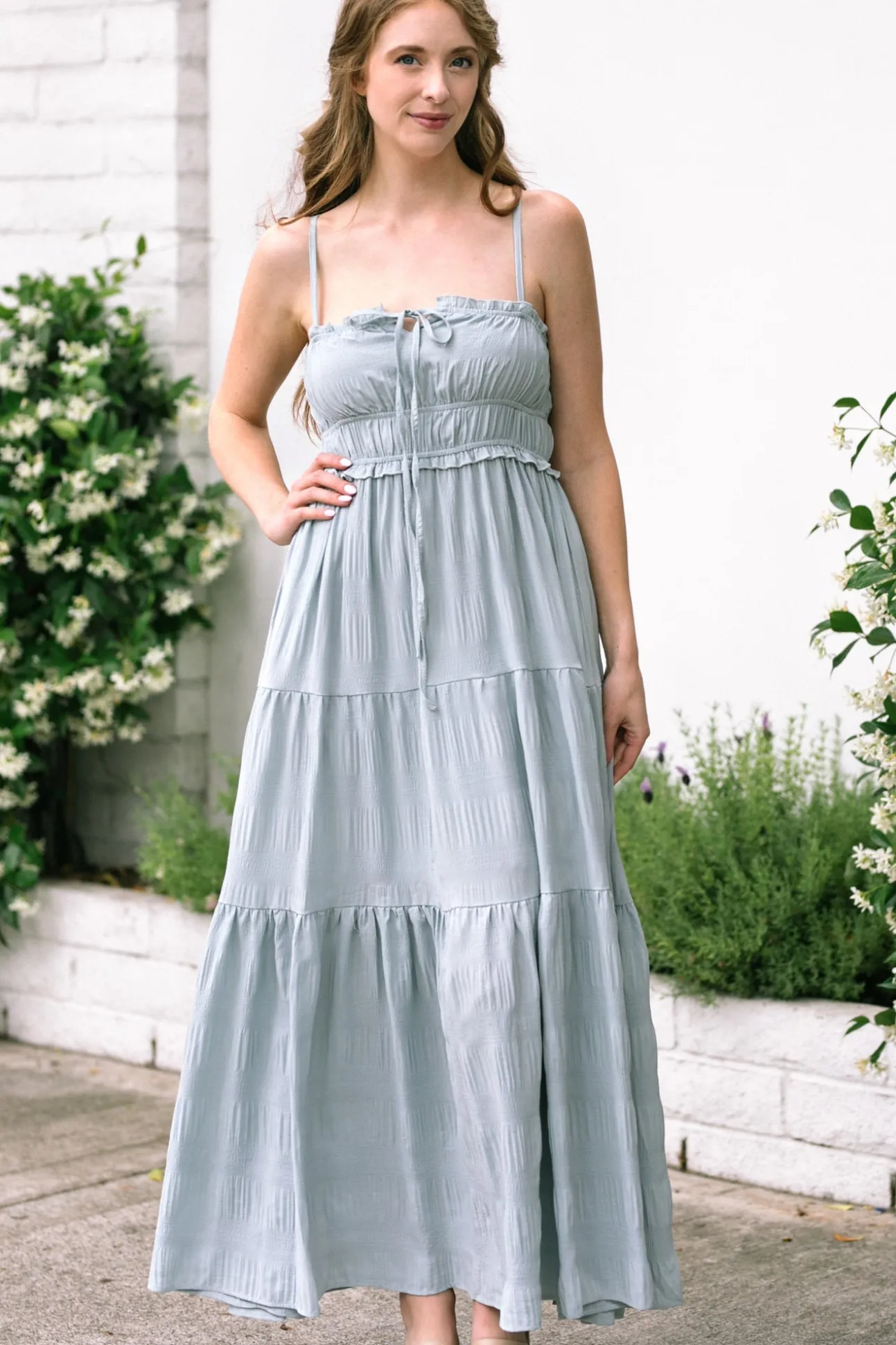 Gracie Crinkled Maxi Dress