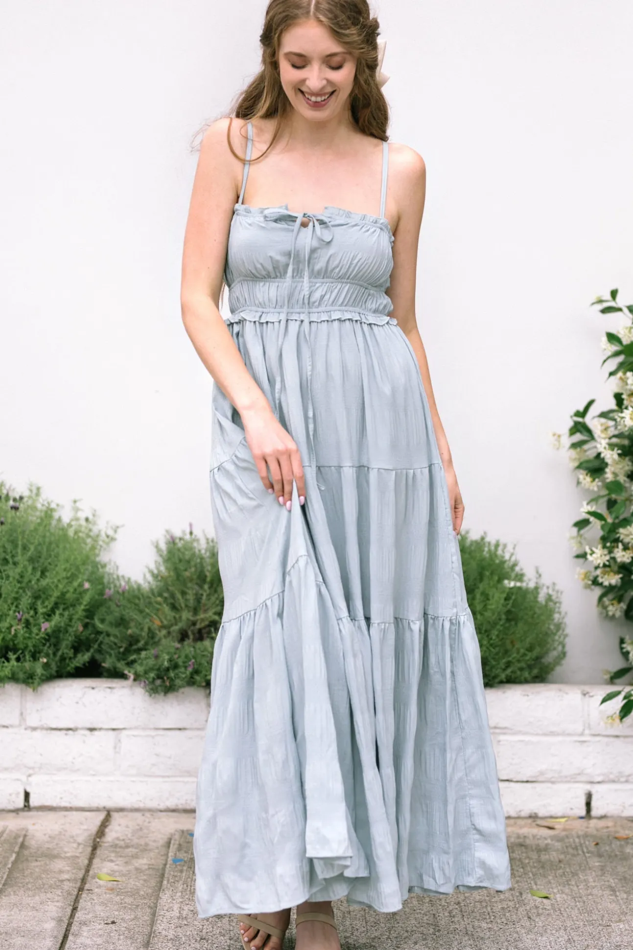 Gracie Crinkled Maxi Dress