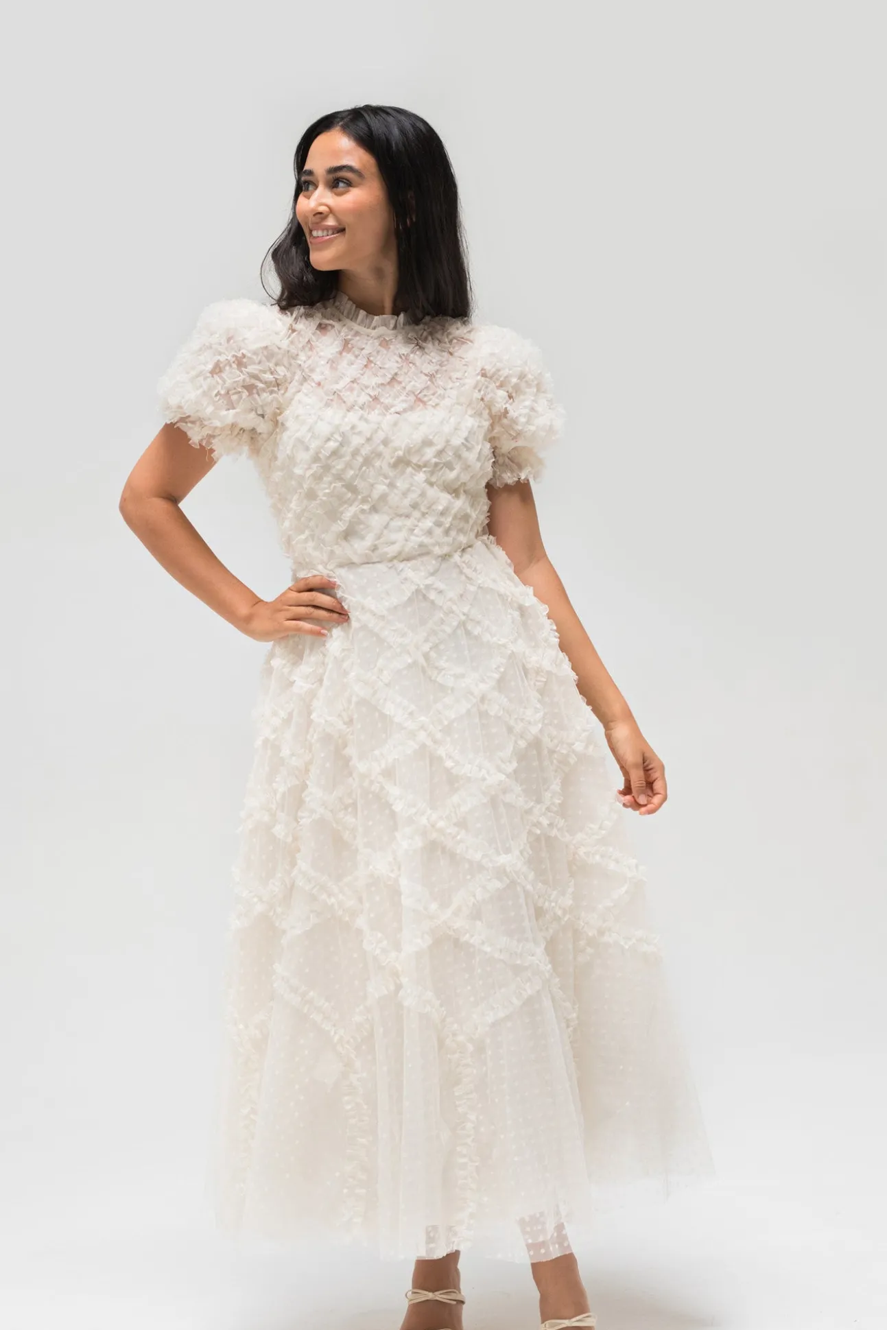 Gretchen Tulle Ruffled Dress