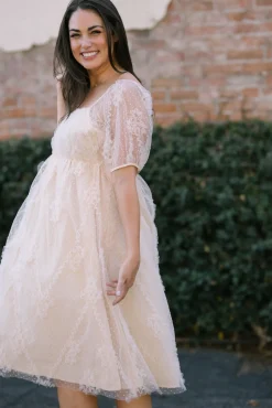 Gwen Dotted Tulle Dress