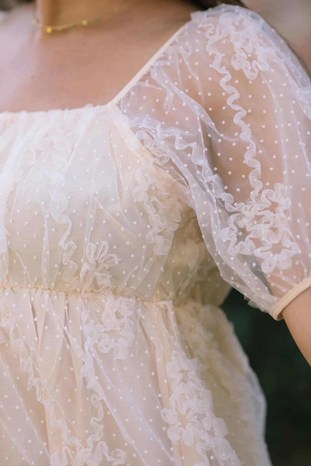 Gwen Dotted Tulle Dress