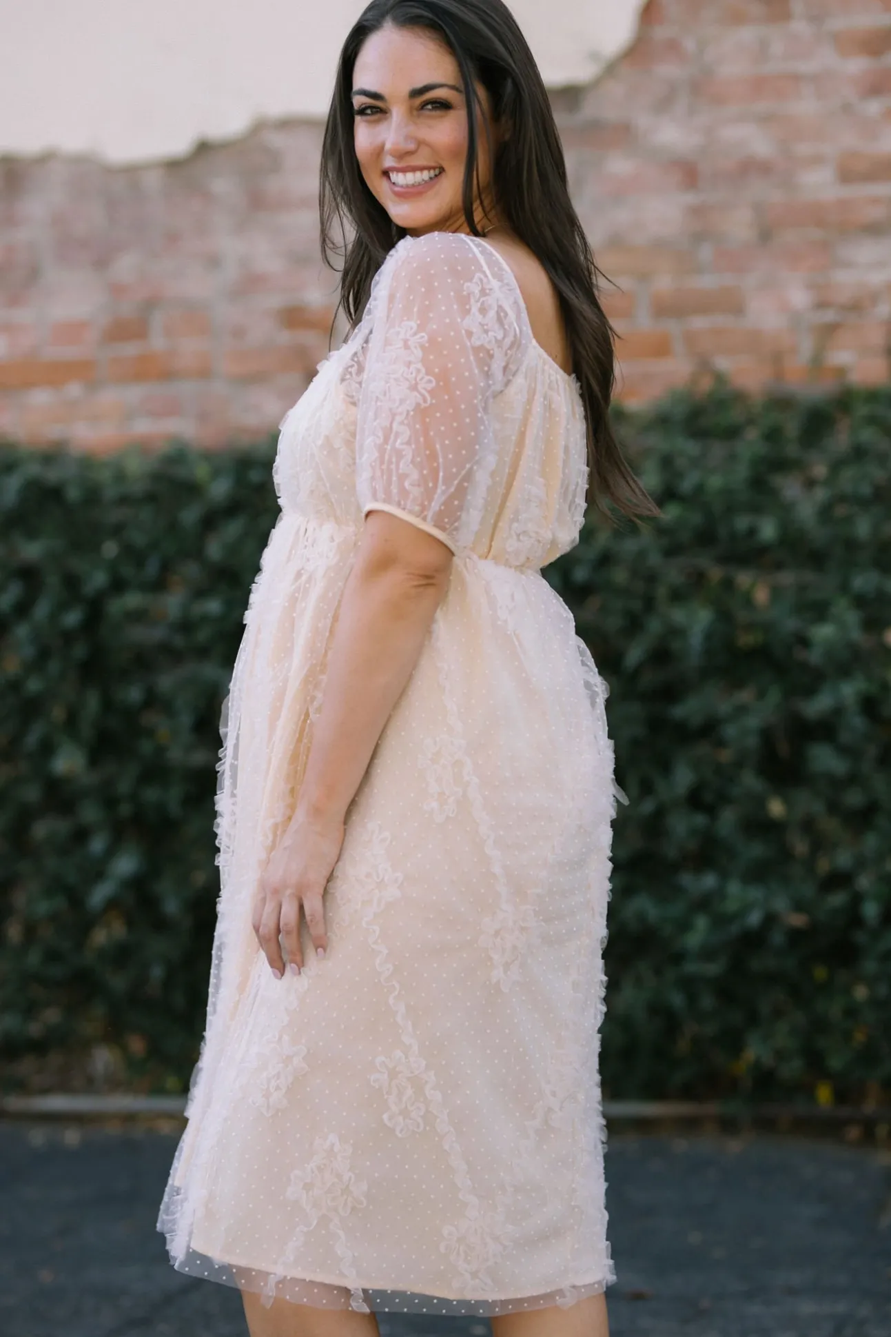 Gwen Dotted Tulle Dress