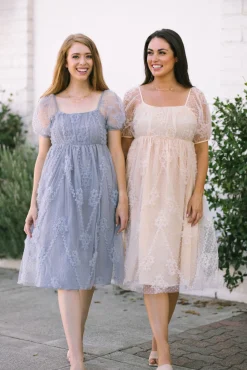 Gwen Dotted Tulle Dress