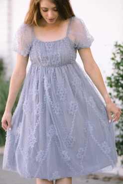 Gwen Dotted Tulle Dress