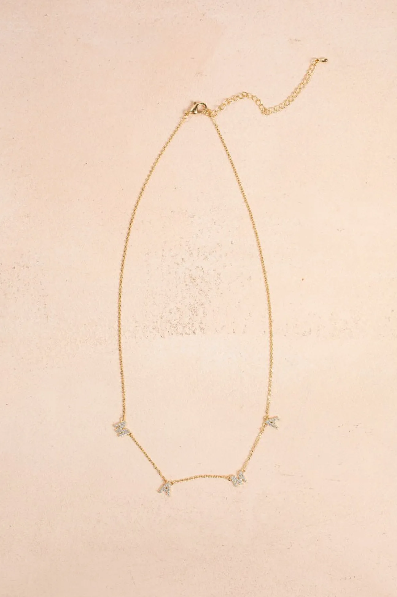 Hannah Crystal MAMA Necklace