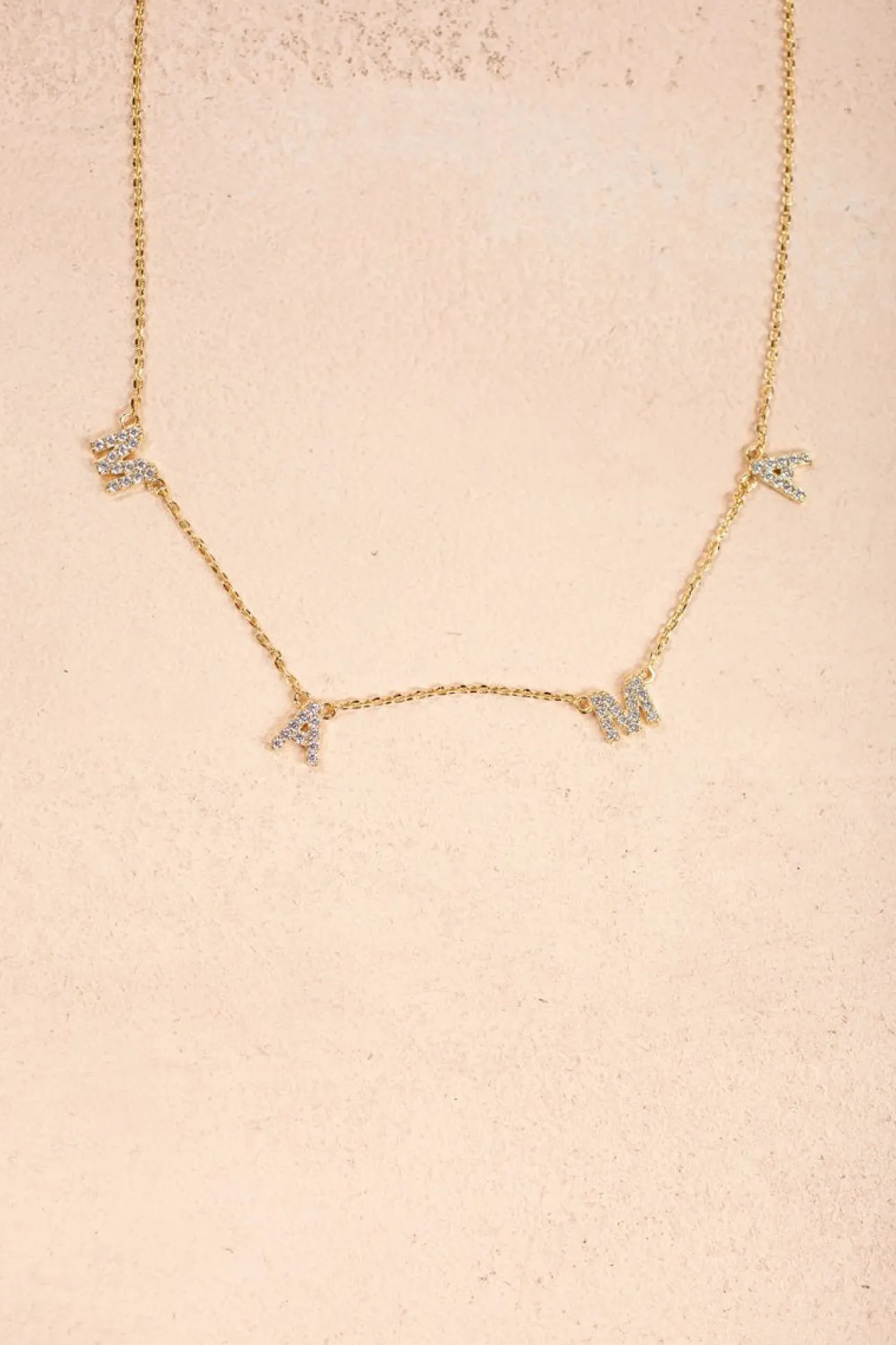 Hannah Crystal MAMA Necklace