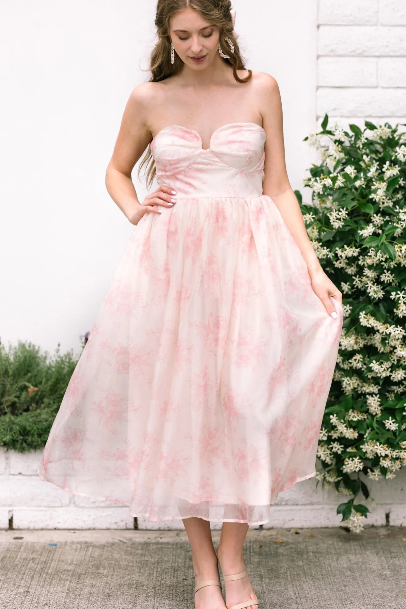 Harper Strapless Midi Dress