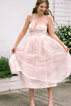 Harper Strapless Midi Dress