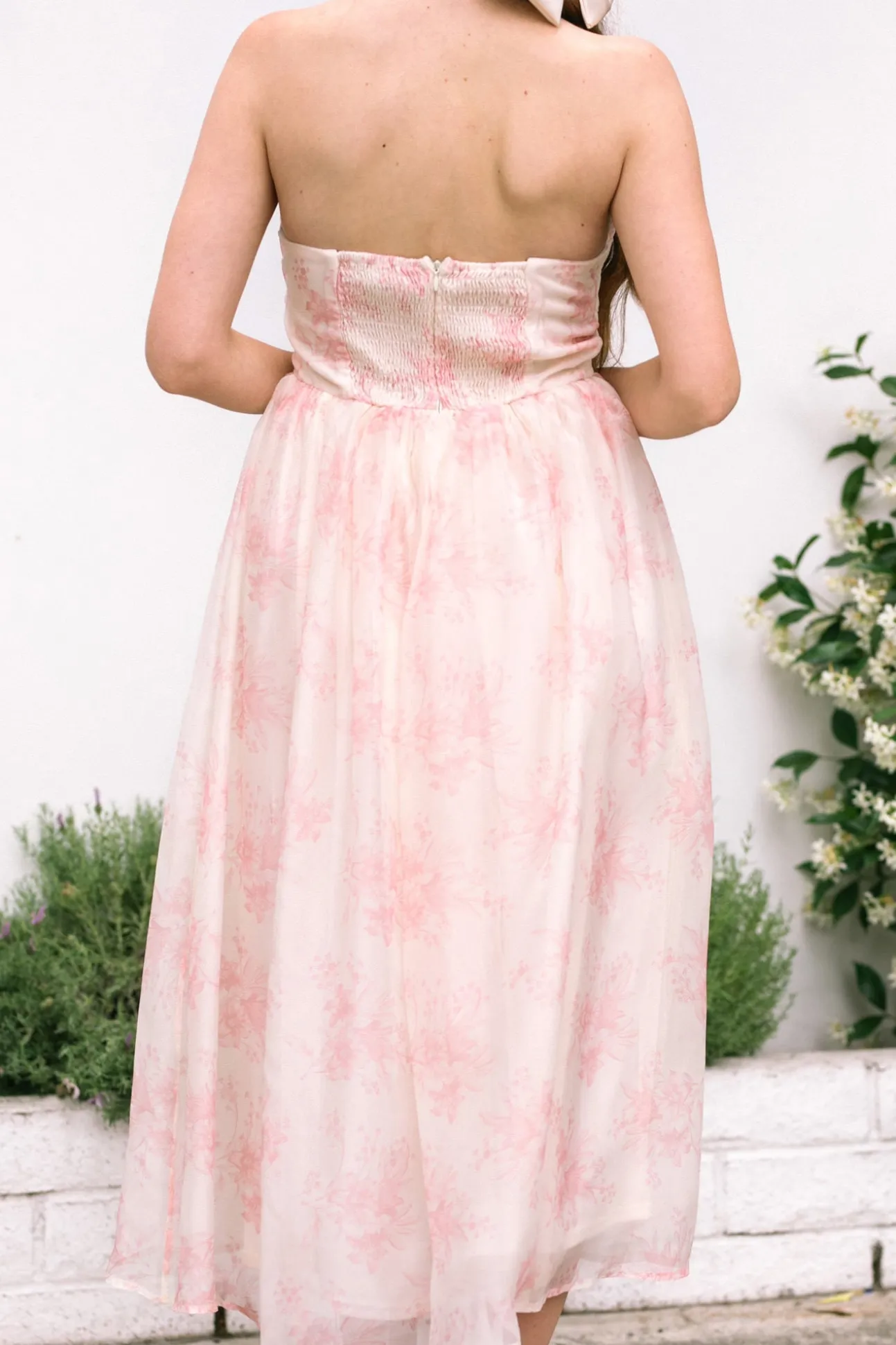 Harper Strapless Midi Dress