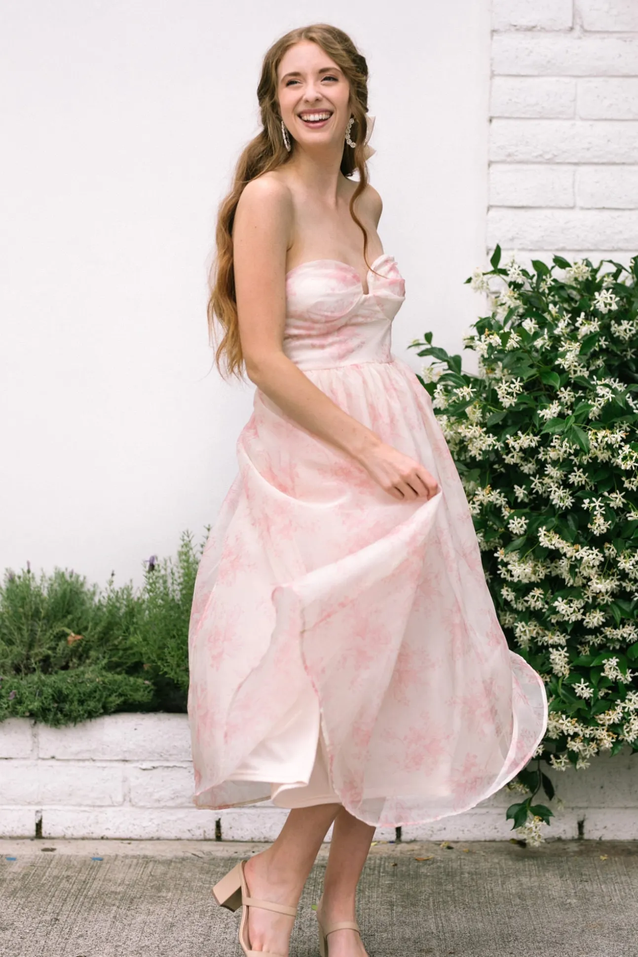 Harper Strapless Midi Dress